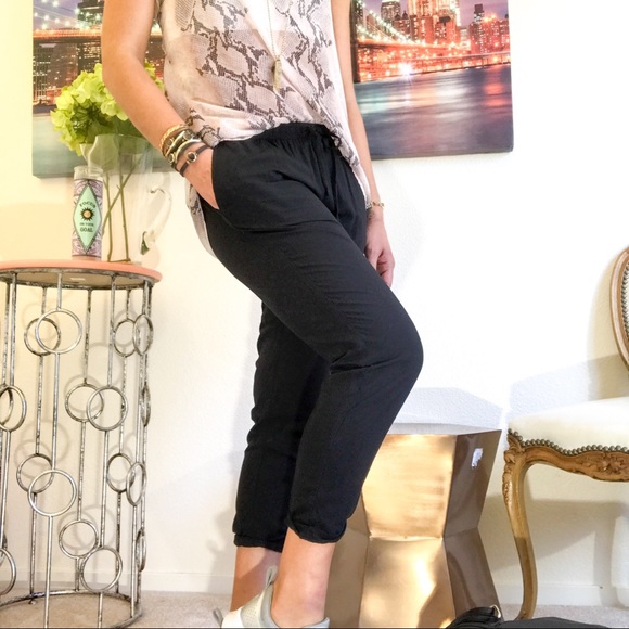 Banana Republic Black Jogger Pants - Picture 2 of 7